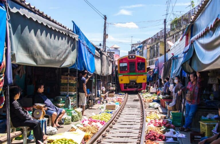 Maeklong Railway Market Thailand